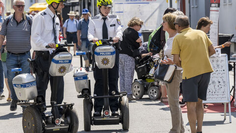 Die Einsatzkräfte sorgen für einen sicheren Hessentag.