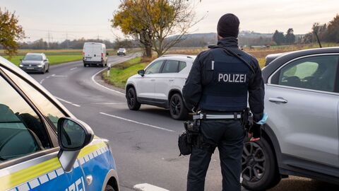 Kontrolle der Polizei