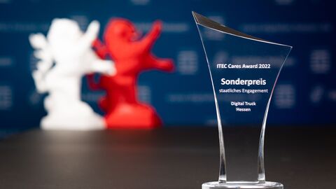 ITEC Cares Award 2022: Sonderpreis für staatliches Engagement für den Digital Truck Hessen